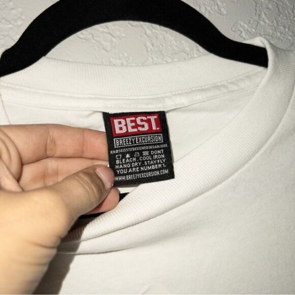 New Best x Breezy Excursion White Dog Logo Unisex T-Shirt Size‎ Small - Picture 2 of 5
